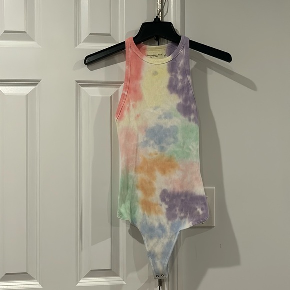 Abercrombie & Fitch Tops - Abercrombie & Fitch Tie Dye Ribbed Bodysuit